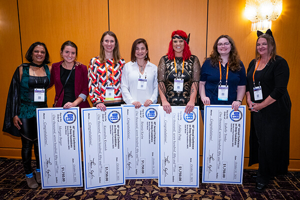 widf recipients with checks